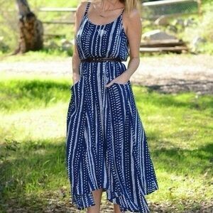 CABI Margarita Blue and White sundress